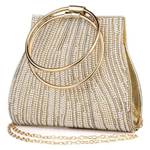 Maisie Rhinestone Clutch with Pearl Detailing