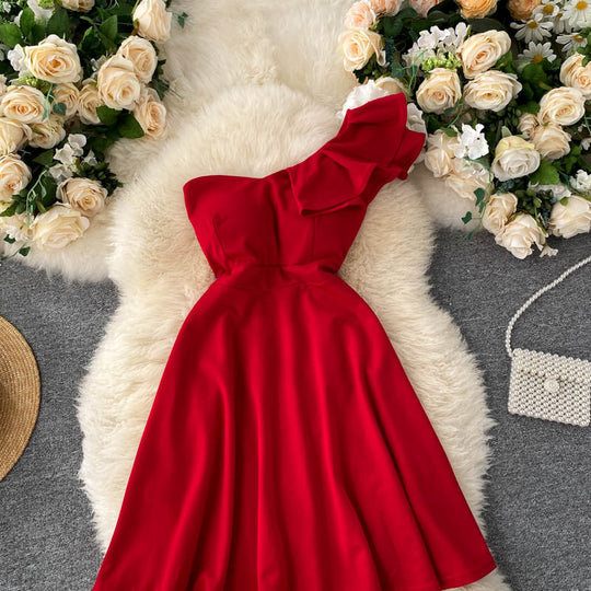 Vivien One Shoulder Mini Dress