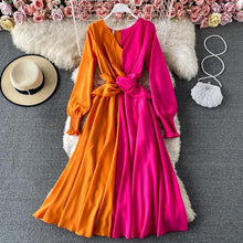 Paisley Color Block Dress