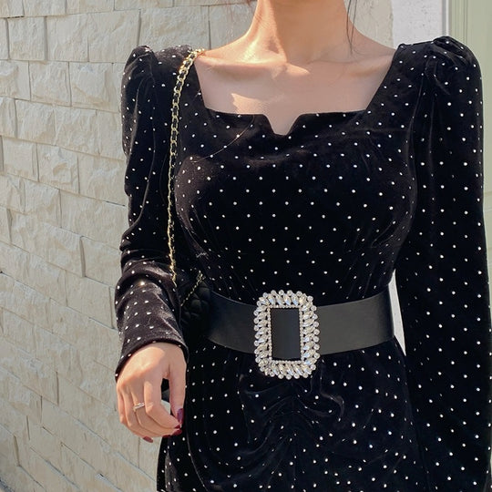 Elizabeth Bodycon Dress with Embellished belt