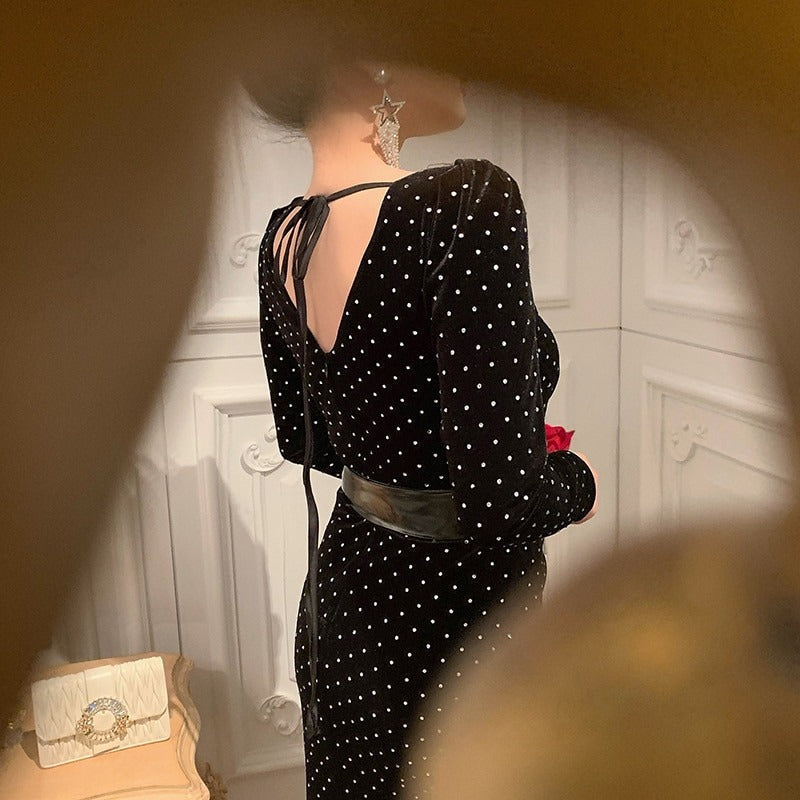 Elizabeth Bodycon Dress with Embellished belt