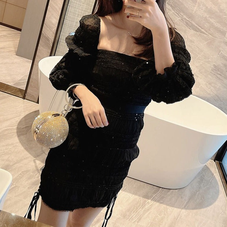 Crystal 3D Clutch with Shoulder Chain