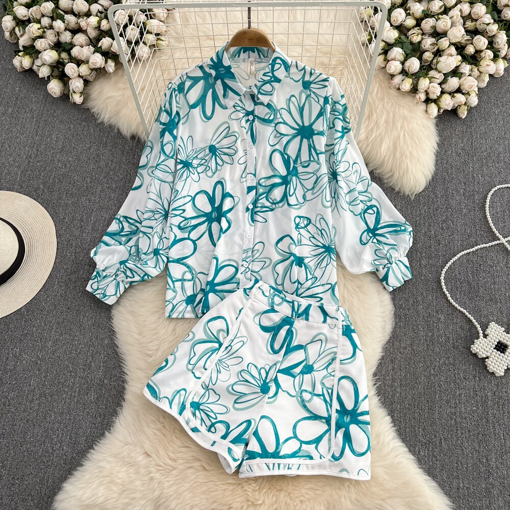 Shenice Printed Two Piece Coord Set