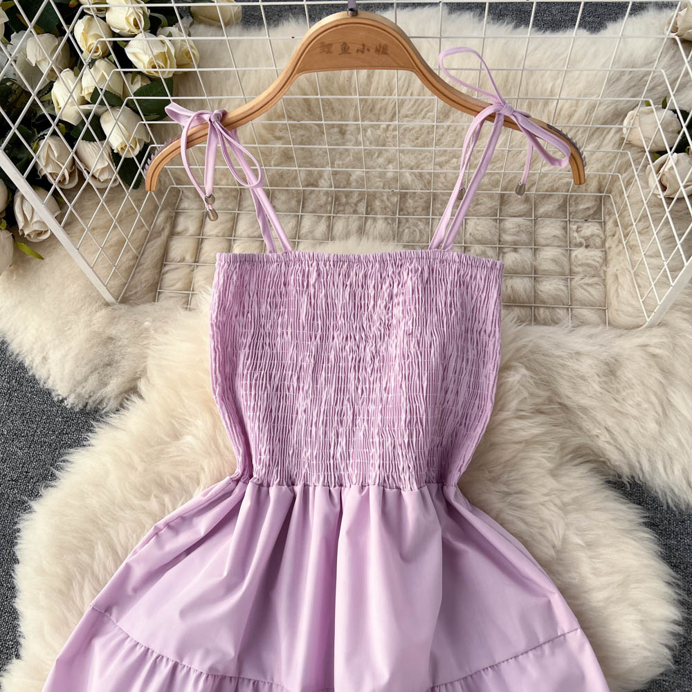 Summer Edging pleated Dress