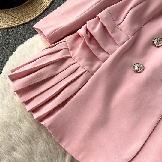 Candy Pleated Blazer Dress