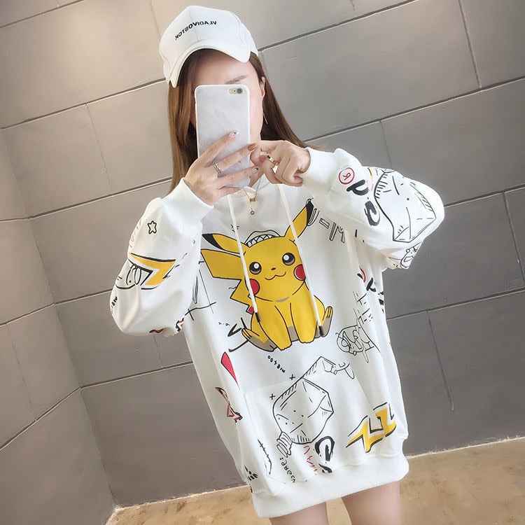 Pikachu Anime Oversized Hoodie