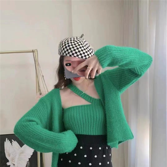 Eira Faux Fur Blouse with Shrug