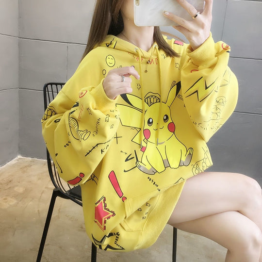 Pikachu Anime Oversized Hoodie