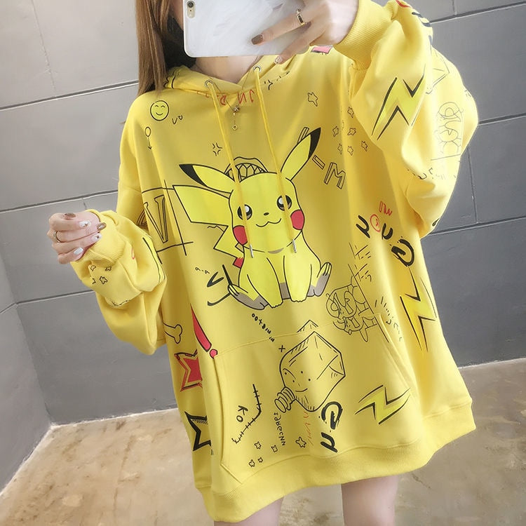 Pikachu Anime Oversized Hoodie