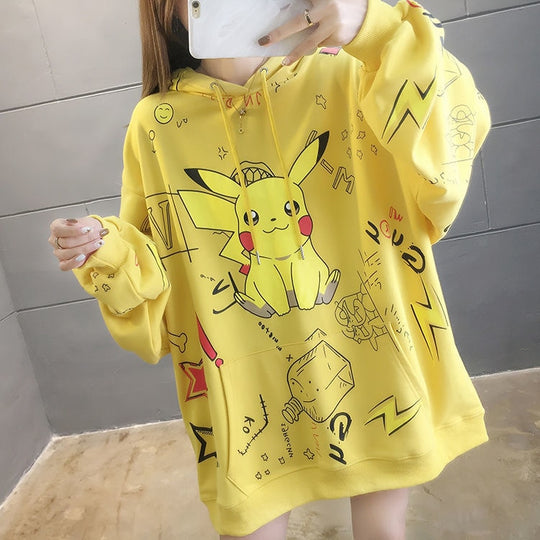 Pikachu Anime Oversized Hoodie