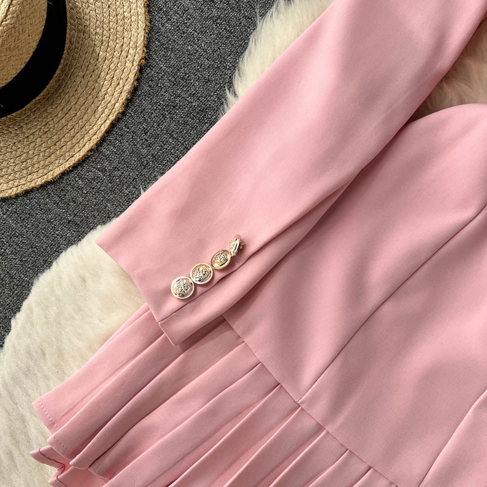 Candy Pleated Blazer Dress