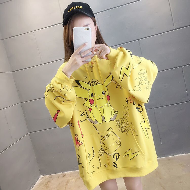 Pikachu Anime Oversized Hoodie