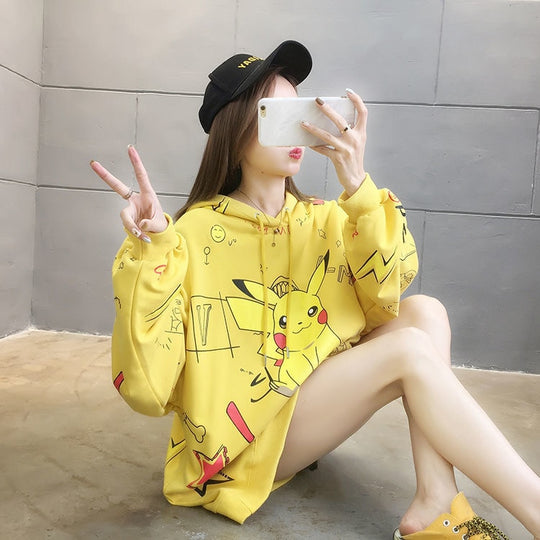 Pikachu Anime Oversized Hoodie