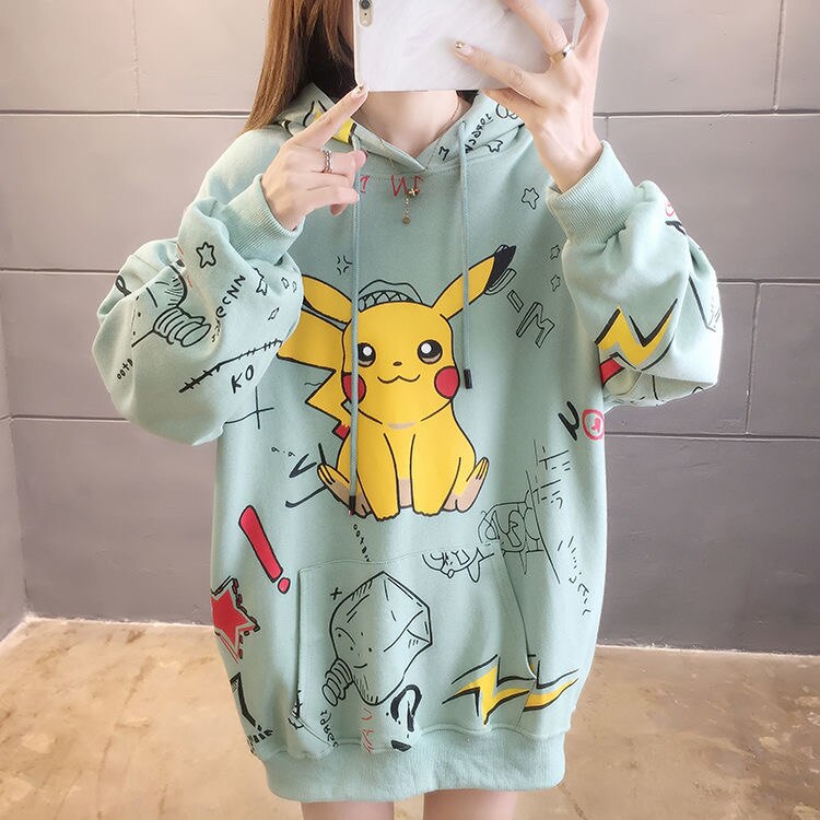 Pikachu Anime Oversized Hoodie