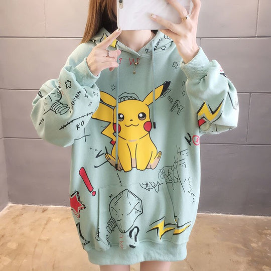 Pikachu Anime Oversized Hoodie