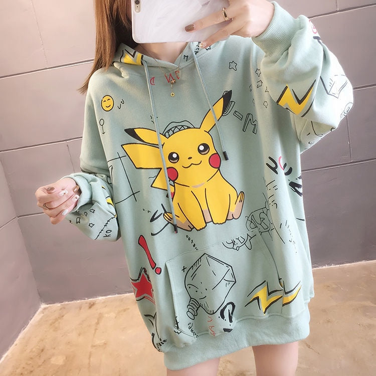 Pikachu Anime Oversized Hoodie