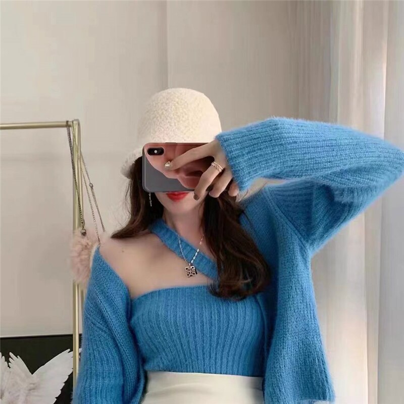 Eira Faux Fur Blouse with Shrug