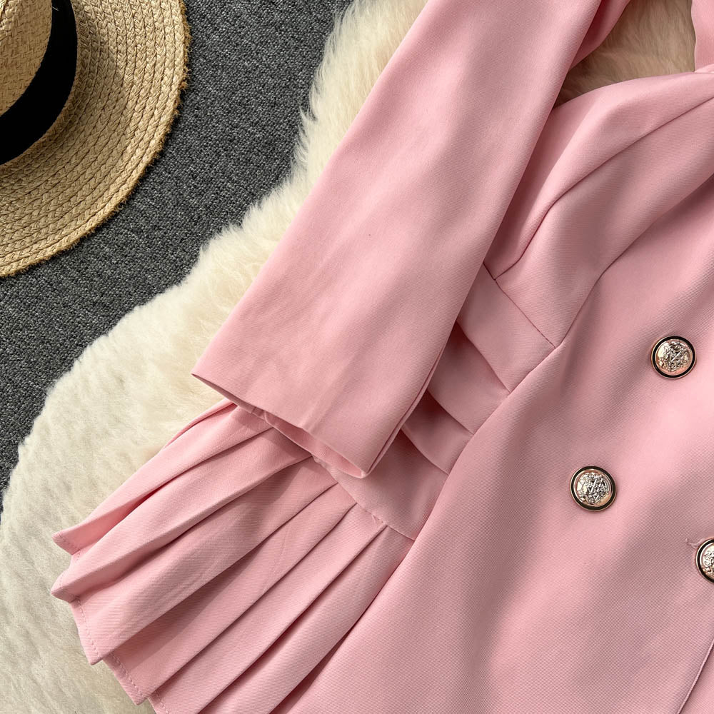 Candy Pleated Blazer Dress