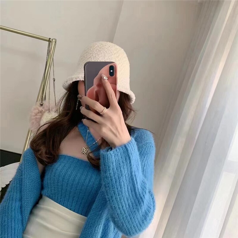 Eira Faux Fur Blouse with Shrug