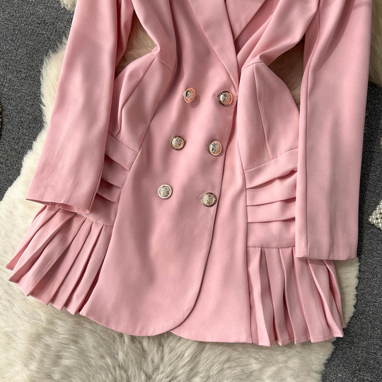 Candy Pleated Blazer Dress