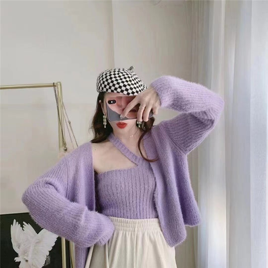 Eira Faux Fur Blouse with Shrug