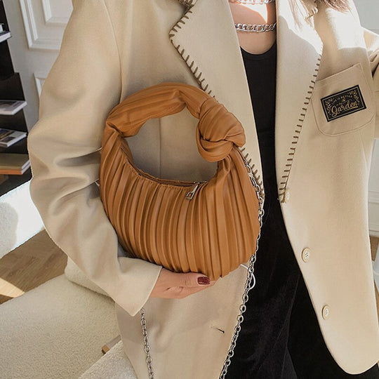 Hobo Pleated Shoulder Bag