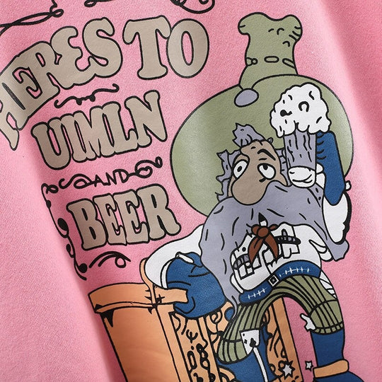 Rowdy Graphic Print Oversized Sweatshirt