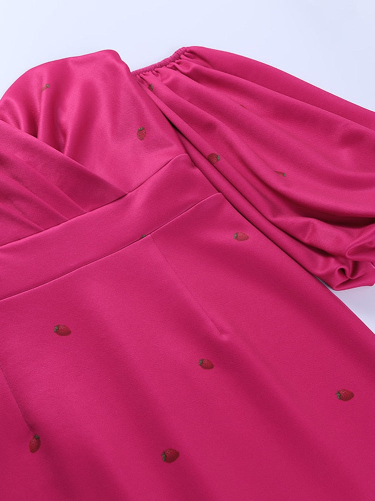 Vienna Mermaid Dress with Lantern Sleeves