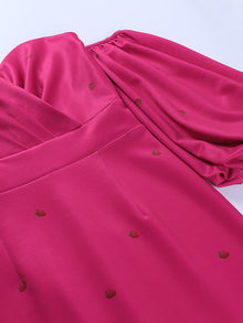 Vienna Mermaid Dress with Lantern Sleeves
