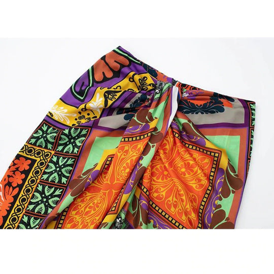 Beverly vintage Set with Split Skirt