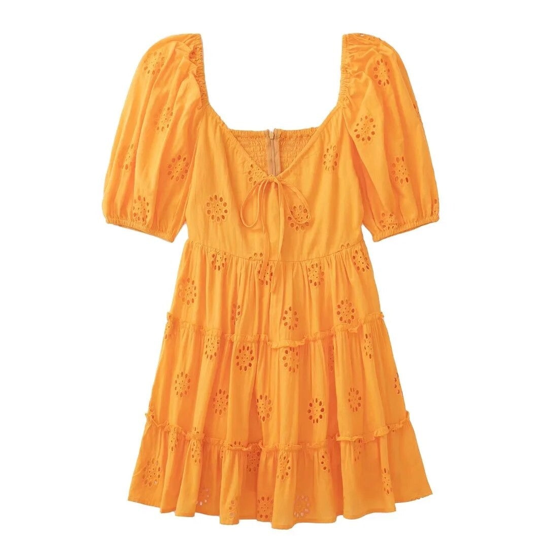 Selena Hollow Out Lace Dress