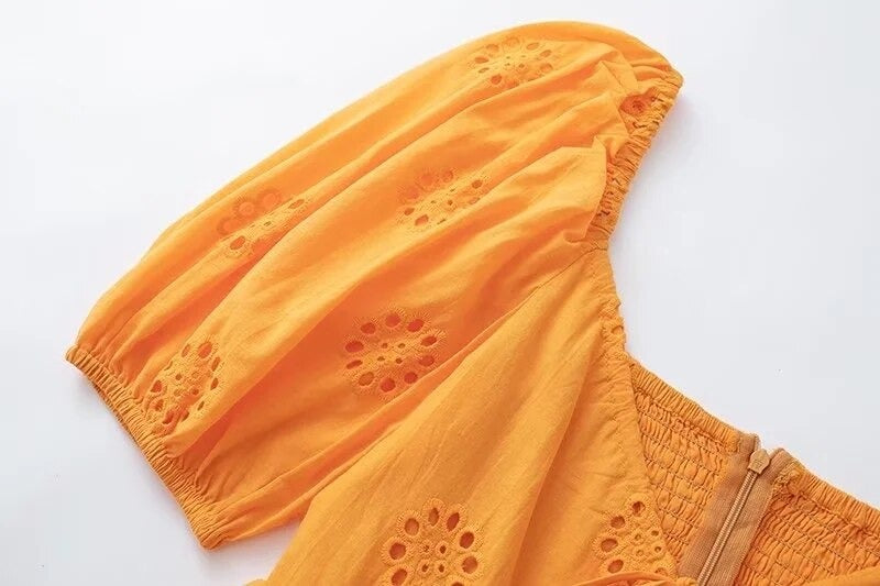 Selena Hollow Out Lace Dress