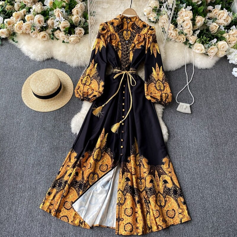 Keeya Bohemian Printed Vintage Dress