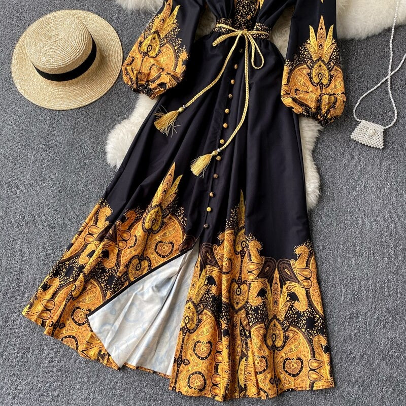 Keeya Bohemian Printed Vintage Dress