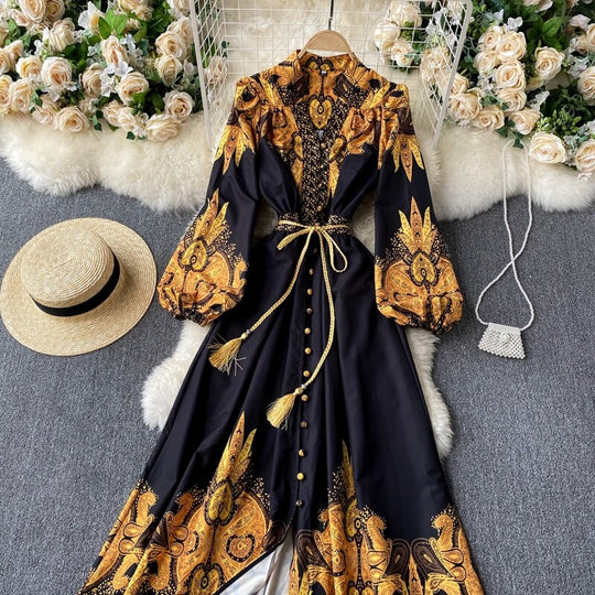 Keeya Bohemian Printed Vintage Dress