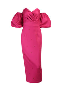 Vienna Mermaid Dress with Lantern Sleeves