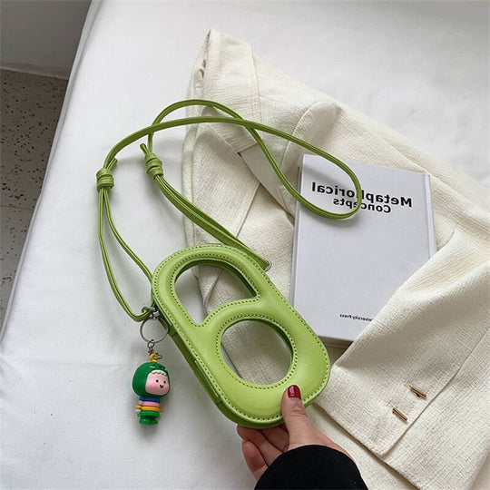 Clear Hollow out Crossbody Bag