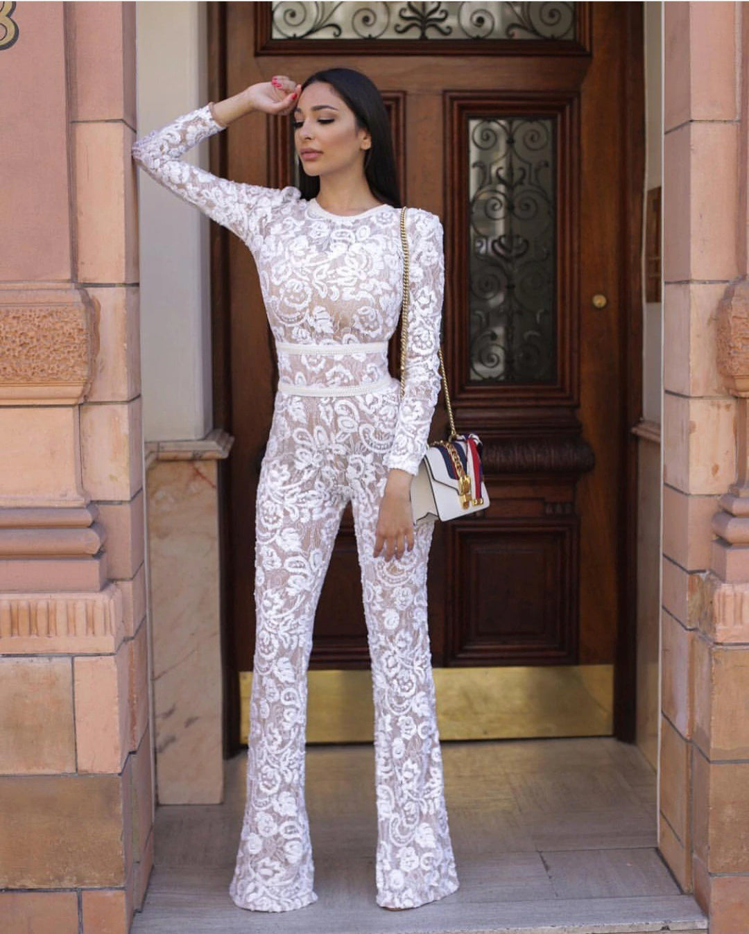 Serena Lace up Bodysuit