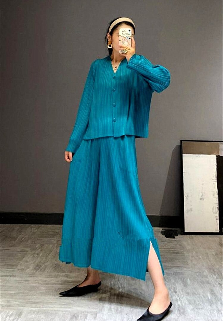 Jasmine Pleated Coord Set