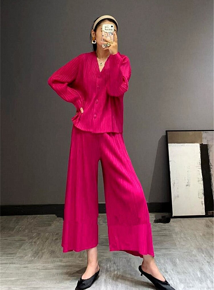 Jasmine Pleated Coord Set