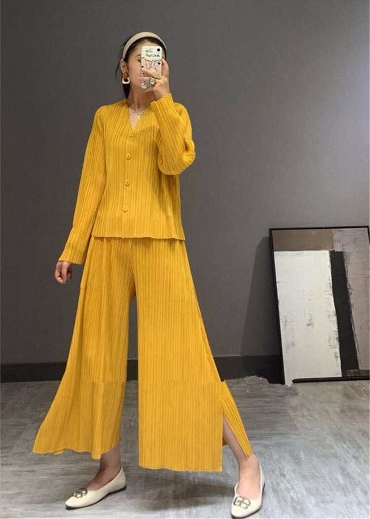 Jasmine Pleated Coord Set
