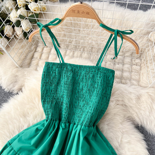 Summer Edging pleated Dress