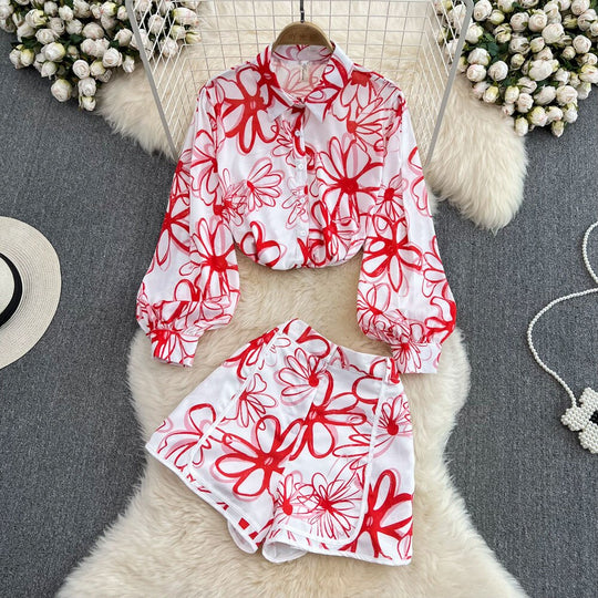 Shenice Printed Two Piece Coord Set