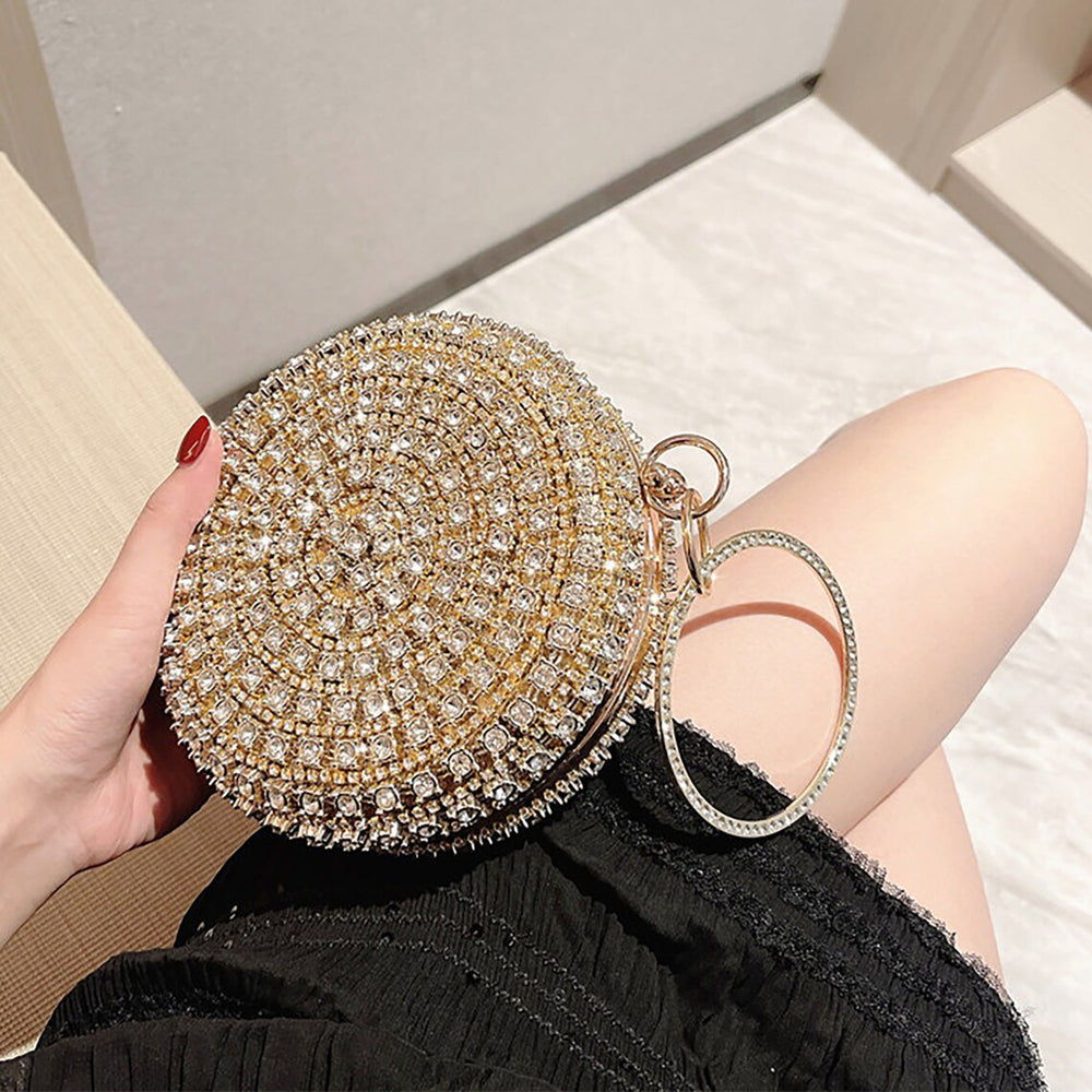 Sphere 3D Clutch with Shoulder Chain