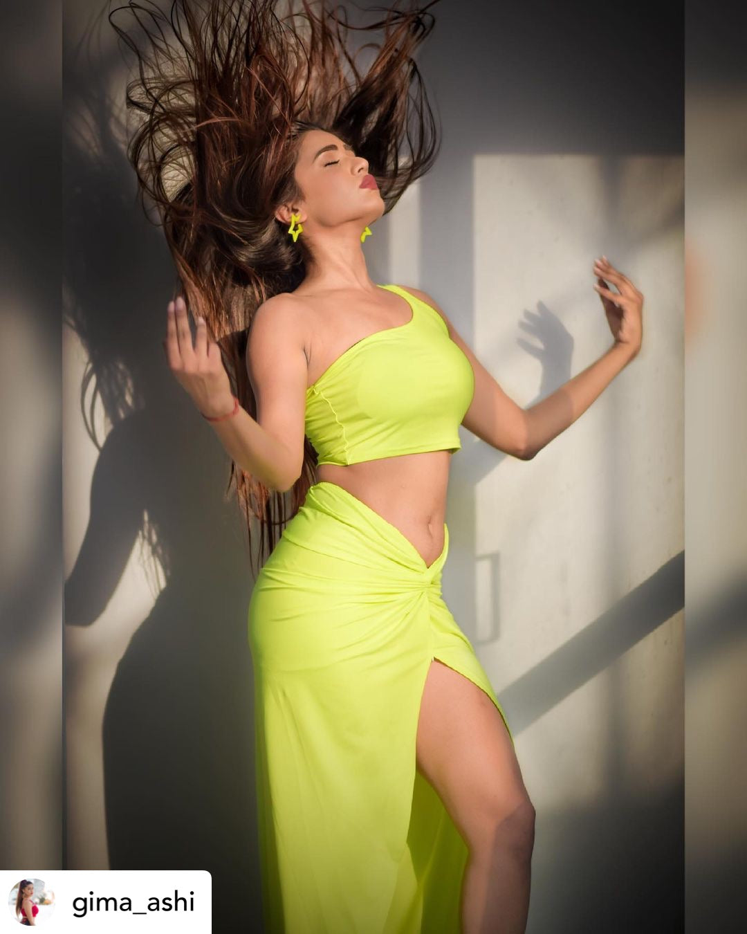 Mariel Neon Green Coord Set