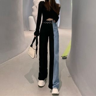 Damsel Dual tone wide legged Pants