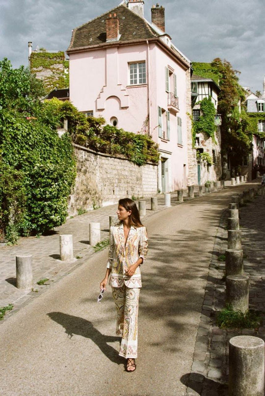 Shenice Printed Blazer and Pants Set