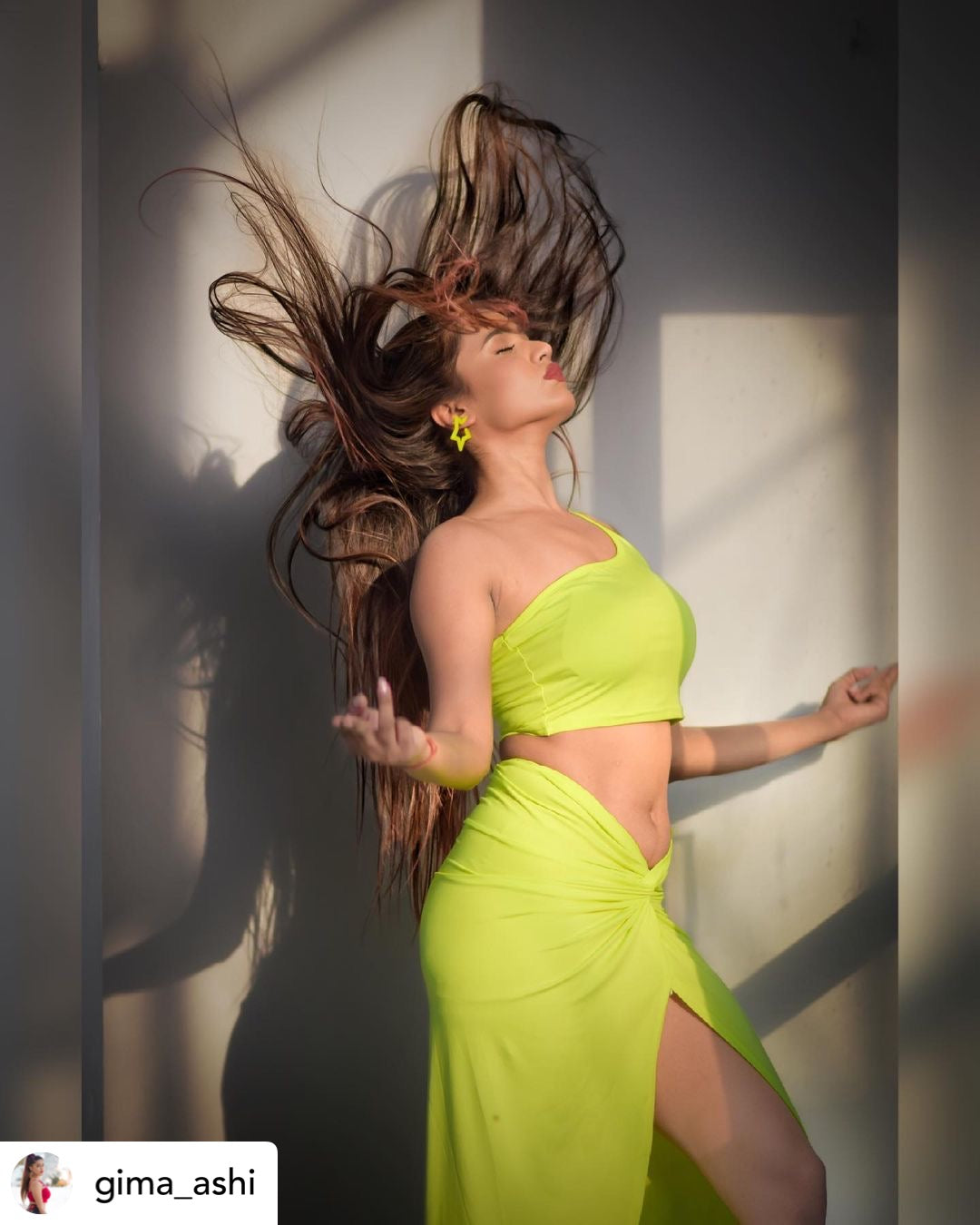 Mariel Neon Green Coord Set