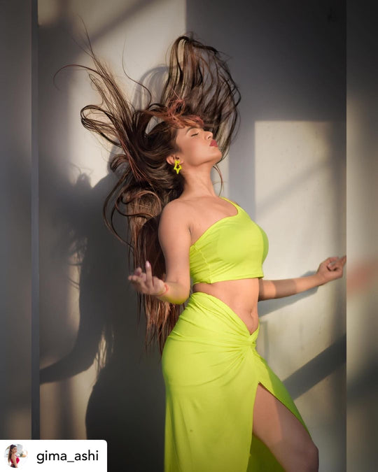 Mariel Neon Green Coord Set