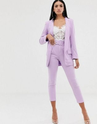 Voila Belted eyelet pegged High Waist Trousers